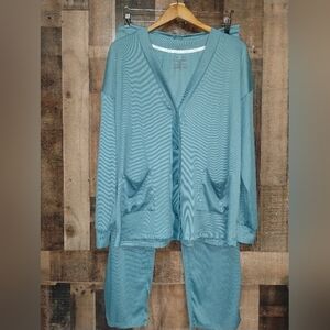 Love 2 Lounge 2 Piece Women's Blue Sleepwear Wear Set Size XL